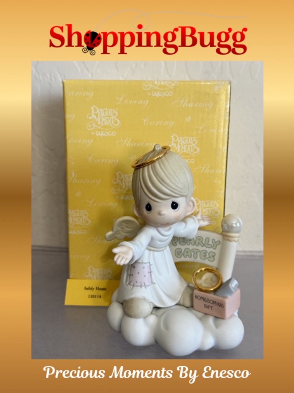 Precious Moments By Enesco Safely Home Porcelain Figurine 120114 (SB1621)
